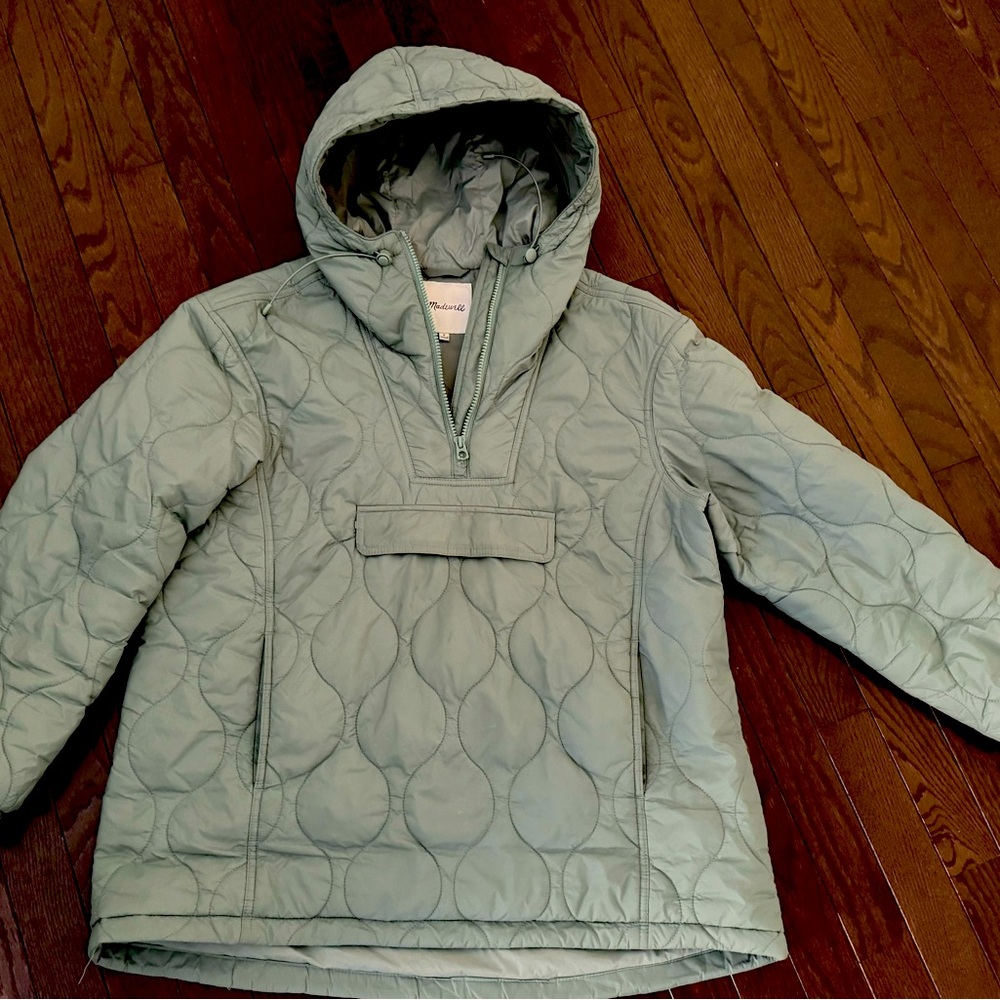 Madewell Quilted Packable Popover Puffer Jacket